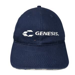 Genesis Slideback Hat Blue One Size Adjustable Embroidered 6 Panel